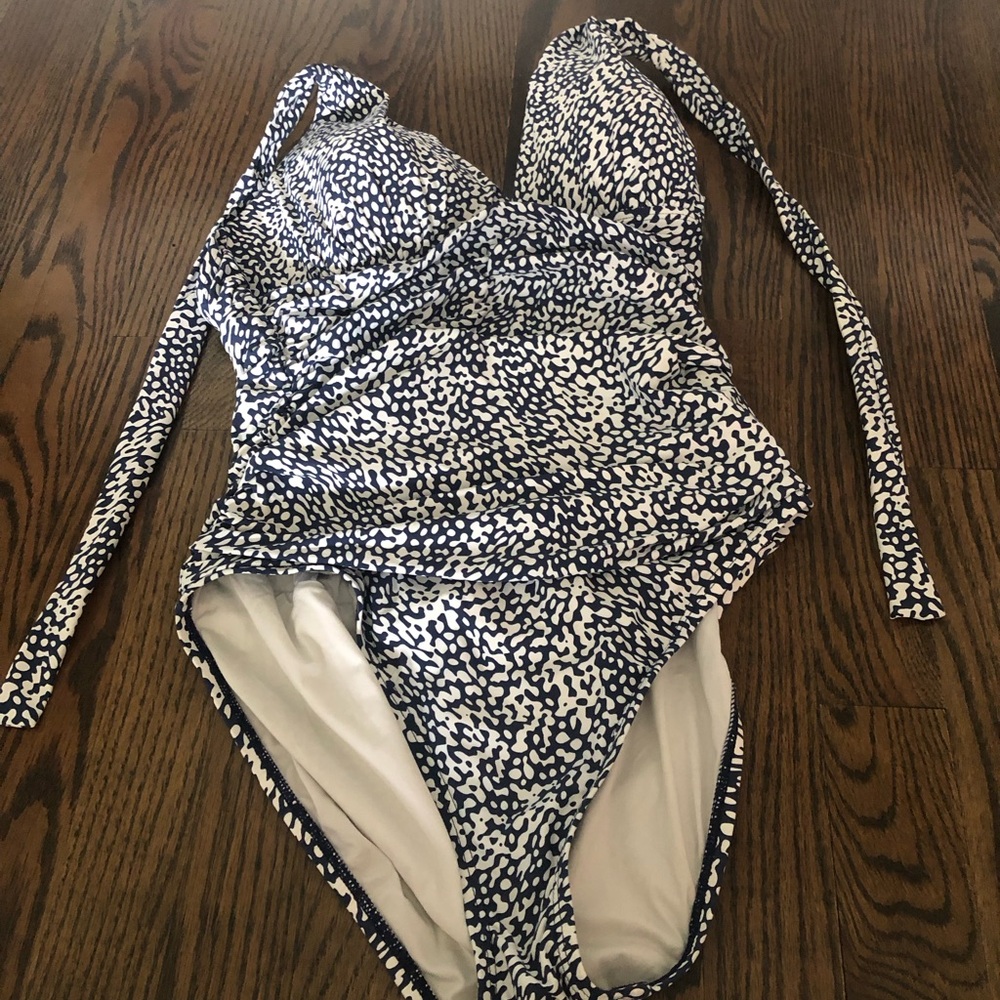 Stylish Navy and White One Piece